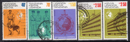 Kenya, Uganda & Tanzania 1973 50th Anniversary Of Interpol Set Of 5, Both 2/50 Values, Used, SG 338/42 (BA2) - Kenya, Oeganda & Tanzania