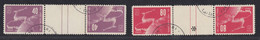 Israel - 1950 - 40c, 80c Tete-beche - Yv 27b-28b - Used - Used Stamps (with Tabs)