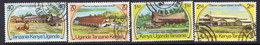 Kenya, Uganda & Tanzania 1975 East Africa Game Lodges Set Of 4, Used, SG 367/70 (BA2) - Kenya, Ouganda & Tanzanie