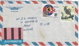 New Zealand 1989  Commonwealth Games, Auckland  (o) Mi.1099 + 931 - Lettres & Documents