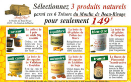 Publicités - Publicité Famille Mary - Moulin De Beau Rivage - St - Saint André De La Marche - Apiculture - Miel -Divers - Advertising