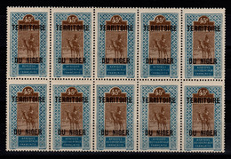 Niger - YV 12 N** En Bloc De 10 - Unused Stamps