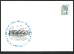 Bund PU288 C2/007 WERFTHALLEN KIEL 1988 - Enveloppes Privées - Neuves