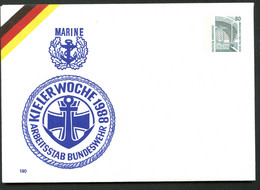 Bund PU288 C2/008 BUNDESWEHR MARINE KIELER WOCHE 1988 Kat. 6,00 € - Private Covers - Mint