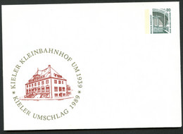 Bund PU288 C2/009 KLEINBAHNHOF KIEL 1989 - Private Covers - Mint