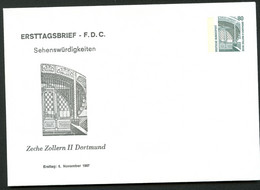 Bund PU288 D1/001 ZECHE ZOLLERN II DORTMUND 1987 - Privatumschläge - Ungebraucht