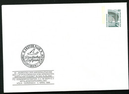 Bund PU288 D2/012-I 40 J. DEUTSCHE LUFTPOST FRANKFURT-ZÜRICH 1988 - Enveloppes Privées - Neuves