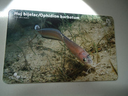 CROATIA USED CARDS MARINE LIFE  FISHES - Pesci