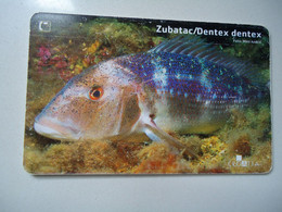 CROATIA USED CARDS MARINE LIFE  FISHES - Peces