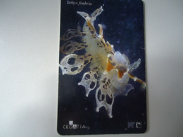 CROATIA USED CARDS MARINE LIFE  FISHES - Peces