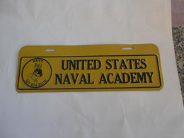 US NAVAL ACADEMY - CAR PLATE - Equipement