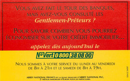 Publicités - Publicité Abbey National - Gentlemen Prêteurs - RCS Lille - Bon état - Advertising