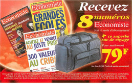 Publicités - Publicité Le Nouvel Economiste - Journal - Journaux - Service Abonnements - Lille - Bon état - Publicités