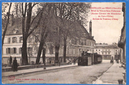 21 -  Côte D'Or - Chatillon Sur Seine - Hotel De Ville Et Sous Prefecture - Arrivee Du Tramway D'Aisey  (N4685) - Chatillon Sur Seine