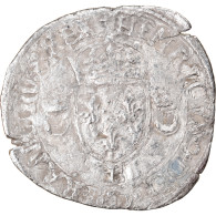 Monnaie, France, Henri II, Douzain Aux Croissants, 1549, Rouen, TB, Billon - 1547-1559 Henry II