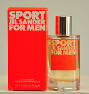 Jil Sander Sport For Men Eau De Toilette Edt 50ml 1.7 Fl. Oz. Spray Perfume For Men Super Rare Vintage 2005 - Uomo