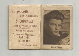 JC , Calendrier 1950 , Petit Format ,petit Almanach , AU PARADIS DES PARFUMS , S. Courault , Paris IX E ,  3 Scans - Formato Piccolo : 1941-60