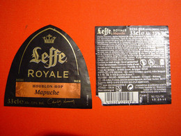 ETIQUETTE BIERE / LEFFE ROYALE HOUBLON HOP MAPUCHE / BELGIQUE - Bier