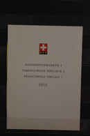 Schweiz 1972, PTT - Sammelheft Nr. 109; Sonderpostmarken I, ESST - Other & Unclassified