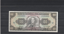 Equateur  - Billet 100 Sucres Série VO N° 13299869 Du 29/4/1986 - TB - Ecuador