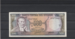 Equateur  - Billet 500 Sucres Série GU N° 00473849 Du 5/9/1984 - TB - Equateur