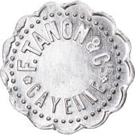 Jeton, FRENCH GUIANA, Cayenne, F. Tanon Et Cie, 50 Centimes, C. 1928, SUP - Monetari / Di Necessità