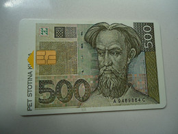 CROATIA USED CARDS PAINTING  BANKNOTES COINS - Stamps & Coins