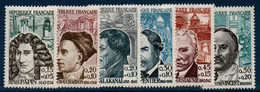 FR  1962 Célébrités Diverses  N°YT 1345-1350  ** MNH - Other & Unclassified