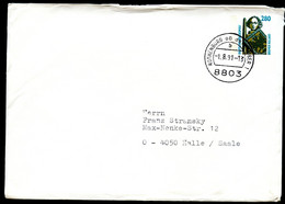 Bund PU297 A1/004 BLANKO Gebraucht Rothenburg O.d. Tauber 1991 NGK 8,00 € - Enveloppes Privées - Oblitérées