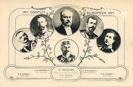 Allied WWI Nicolas II, Pierre 1 Er Serbia,  SM Nicolas Montenegro Georges V , Albert 1 Er Belgium Poincaré ELD - Rusland