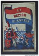 Etiquette De Boîte à Cigares Sigarenkist Etiket Sigaren Kist "La Nation Olandesa" Vlag Boot Drapeau Bateau 13 X 19 Cm - Labels