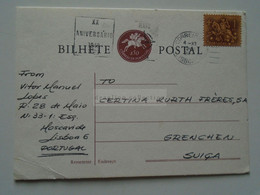 D179363    Portugal - Postcard  - Cancel Lisboa - NATO  XX. Anniversary  1949-1969 - Sent To  Grenchen  Switzerland - Other & Unclassified