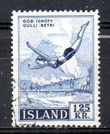 ISLANDE. N°257 De 1955 Oblitéré. Plongeon. - Duiken