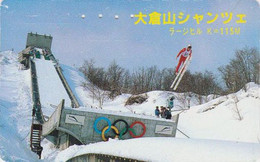 TC JAPON / 110-011 - SPORT - JEUX OLYMPIQUES NAGANO - SAUT A SKI - JUMP - OLYMPIC GAMES JAPAN Phonecard - Olympische Spiele