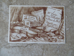 CPM Vaux Le Pénil 77 12 ème Foire Aux Collections Carte Briarde Illustrateur Signée Recto CH Vortisch Anglade 74/10 - Beursen Voor Verzamellars