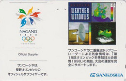 TC JAPON / 110-016 - SPORT - JEUX OLYMPIQUES NAGANO - ** SPENSOR SANKOSHA **  - OLYMPIC GAMES JAPAN Phonecard - Juegos Olímpicos