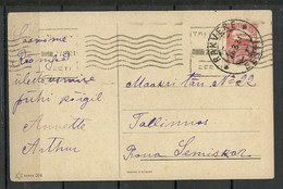 Estland Estonia 1921 Domestic Post Card O Rakvere Michel 27 As Single - Estonie