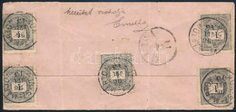 1896 5 X 1kr Távolsági Levélen "KUN SZ. MÁRTON" - "MAJSA" - Autres & Non Classés