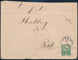 ~1873 Réznyomat 3kr Helyi Levélen "PEST" - Other & Unclassified