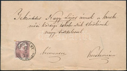 1873 Réznyomat 5kr Levélen / Mi 10 On Cover "BOGDÁNY / DUNA-MELLETT" - Kecskemét - Altri & Non Classificati