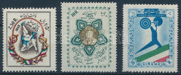 ** Irán Sport és Cserkész 3 érték 1955-1957 (Mi EUR 25.-) (vegyes Minőség / Mixed Quality) - Altri & Non Classificati