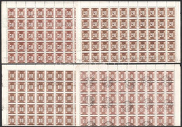 O 1951 Barnaportó (III.) 8f, 10f, 20f és 50f Hajtott 100-as ívekben (8.000) - Altri & Non Classificati