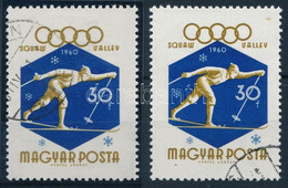 O 1960 Téli Olimpia 30f Tévnyomat + Támpéldány (4.000) - Autres & Non Classés
