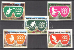 ** 1975 Téli Olimpiai Játékok Innsbruck Vágott Sor Mi 603-607 - Autres & Non Classés