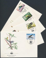 1984 WWF Madarak Sor Mi 836-839 4 FDC - Autres & Non Classés