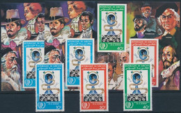 ** 1985 Gyermekek éve Fogazott Sor + Fogazott és Vágott Blokk, Year Of Children Set + Peforated And Imperforated Block M - Altri & Non Classificati