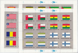 ** 1985 Zászlók (VI.) Kisív Sor Mi 472-487 - Altri & Non Classificati