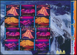 ** 2002 Hegyek Nemzetközi éve Kisív, International Year Of Mountains Minisheet Mi 363-366 - Altri & Non Classificati