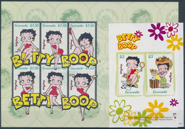 ** 2006 Betty Boop Rajzfilmfigura Kisív + Blokk Mi 5807-5812 + 759 - Autres & Non Classés