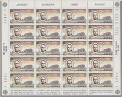 ** 1985 Europa CEPT Zene éve Kisív Sor Mi 247-249 - Altri & Non Classificati